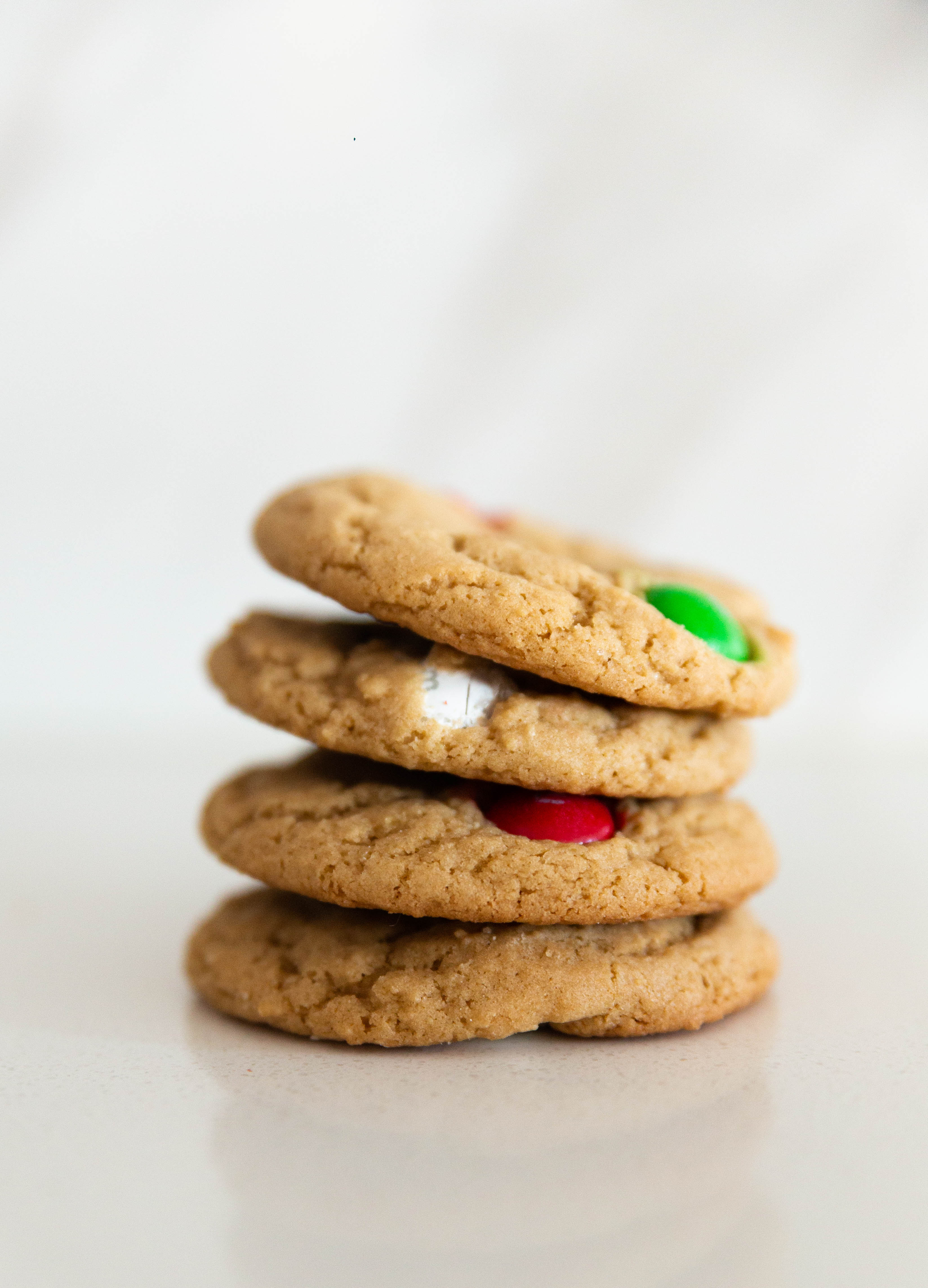 Mint m&m Christmas Cookies